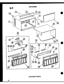 Exterior Parts (624-3Jh / P54720-30R) (215-3Ne / P54655-68R) (215-3N / P54655-67R) (624-3Jh / P54720-31R) (624-5J / P54720-35R) (215-3Jm / P54655-75R) (215D-3Jh / P54655-76R) (624-5Jh / P54720-36R) (628-3J / P54720-32R) (215D-3Jm / P54655-77R) (215-5N / P54655-70R) (632-3J / P54 parts for Amana Room Air Conditioner 215-3NE/P54655-68R from AppliancePartsPros.com