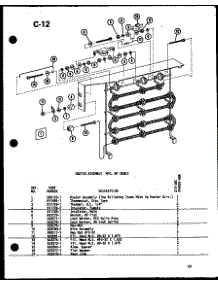 (624-3Jh / P54720-30R) (215-3Ne / P54655-68R) parts for Amana Room Air Conditioner 215-3NE/P54655-68R from AppliancePartsPros.com