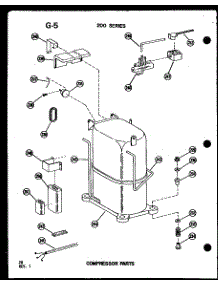 Compressor Parts (218-3Jm / P55417-23R) (218-3Mw / P55417-29R) (218-3N / P55417-24R) (218-3W / P55417-30R) (218D-3Jm / P55417-21R) (218D-3Mw / P55417-31R) (218D-3Jh / P55417-22R) (218D-3Hw / P55417-32R) parts for Amana Room Air Conditioner 215-5N/P55417-9R from AppliancePartsPros.com