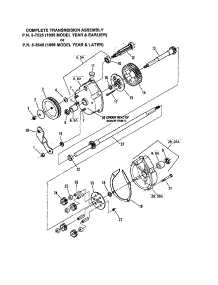 Transmission (Differential) parts for Snapper Gas Walk-Behind Mower 21500T2 from AppliancePartsPros.com