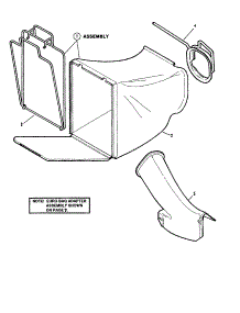 Grass Bag / Accessory parts for Snapper Gas Walk-Behind Mower 21500T2 from AppliancePartsPros.com