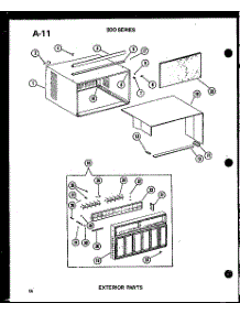 Exterior Parts (212-2Jm / P54655-65R) (614-2N / P54720-41R) (215-5J / P54655-63R) (621-3J-1 / P54720-39R) (621-5J / P54720-34R) (215-3J-1 / P54655-58R) (218-3Jm / P54655-60R) (624-3J-1 / P54720-40R) (218-5J / P54655-64R) (624-3J / P54720-28R) (624-3J / P54720-29R) (218-3J-1 / P5 parts for Amana Room Air Conditioner 215D-3JH/P54655-76R from AppliancePartsPros.com