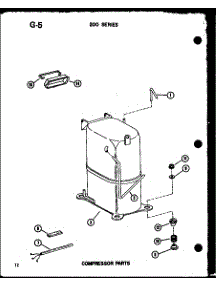Compressor Parts parts for Amana Room Air Conditioner 218-3EWS/P55417-80R from AppliancePartsPros.com