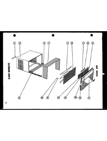 Exterior Parts (329-3B / P58055-14R) parts for Amana Room Air Conditioner 218-3G/P54299-78R from AppliancePartsPros.com