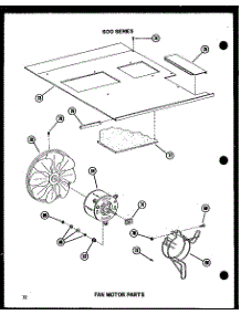 Fan Motor Parts (615-2J / P54720-1R) (621-3J / P54720-2R) (621-3J-1 / P54720-26R) (621-5J / P54720-3R) (624-3J-1 / P54720-6R) (624-3J / P54720-5R) (624-3J / P54720-4R) (624-3Jh / P54720-19R) (624-3Jh / P54720-18R) (624-5J / P54720-20R) (624-5Jh / P54720-14R) (628-3J / P54302-55R parts for Amana Room Air Conditioner 218-3JM/P54655-46R from AppliancePartsPros.com