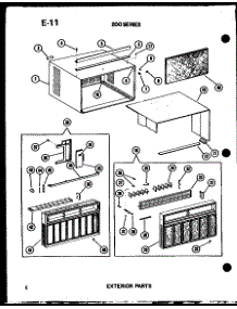 Exterior Parts (215-3Ne / P55417-8R) (215-3Ew / P55417-26R) (215-3N / P55417-6R) (215-3W / P55417-27R) (215-3Nh / P55417-5R) (215D-3Hw / P55417-28R) (215-5N / P55417-9R) (218-3Jm / P55417-2R) (218-3N / P55417-1R) (218D-3Jm / P55417-4R) (218-5N / P55417-10R) (218D-3Jh / P55417-3R parts for Amana Room Air Conditioner 218-3JM/P55417-23R from AppliancePartsPros.com