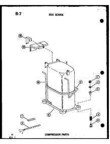 Compressor Parts (220-3Spk / P55417-78R) parts for Amana Room Air Conditioner 218-3K/P67535-5R from AppliancePartsPros.com