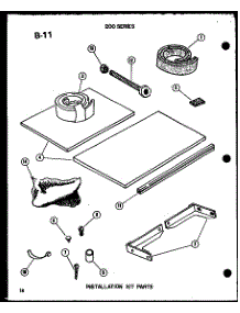 Installation Kit Parts (220-3Spk / P55417-78R) parts for Amana Room Air Conditioner 218-3MK/P67535-4R from AppliancePartsPros.com