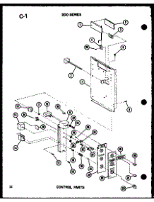 Control Parts (218D-3Ws / P55417-79R) parts for Amana Room Air Conditioner 218-3MK/P67535-4R from AppliancePartsPros.com