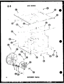 Interior Parts parts for Amana Room Air Conditioner 218-3SPHW/P55417-39R from AppliancePartsPros.com