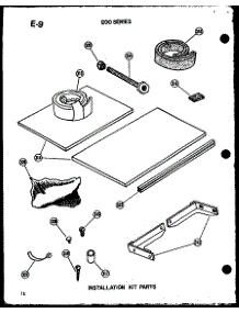 Installation Parts parts for Amana Room Air Conditioner 218-3SPHW/P55417-39R from AppliancePartsPros.com
