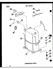Compressor Parts (212-2Jm / P54655-65R) (614-2N / P54720-41R) (215-5J / P54655-63R) (621-3J-1 / P54720-39R) (621-5J / P54720-34R) (215-3J-1 / P54655-58R) (218-3Jm / P54655-60R) (624-3J-1 / P54720-40R) (218-5J / P54655-64R) (624-3J / P54720-28R) (624-3J / P54720-29R) (218-3J-1 parts for Amana Room Air Conditioner 218D-3JM/P54655-79R from AppliancePartsPros.com