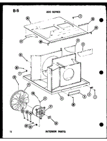 Interior Parts (220-3Spk / P55417-78R) parts for Amana Room Air Conditioner 218D-3WS/P55417-79R from AppliancePartsPros.com
