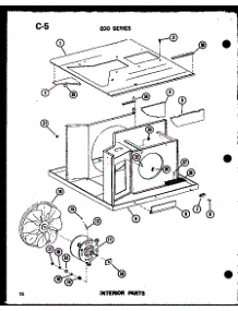 Interior Parts (218D-3Ws / P55417-79R) parts for Amana Room Air Conditioner 218D-3WS/P55417-79R from AppliancePartsPros.com