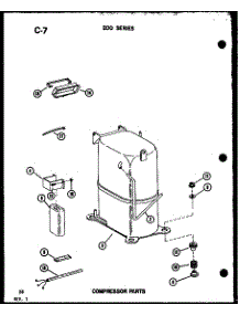 Compressor Parts (218D-3Ws / P55417-79R) parts for Amana Room Air Conditioner 218D-3WS/P55417-79R from AppliancePartsPros.com