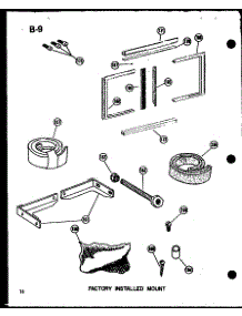 Factory Installed Mount parts for Amana Room Air Conditioner 218D-5R/P55417-50R from AppliancePartsPros.com