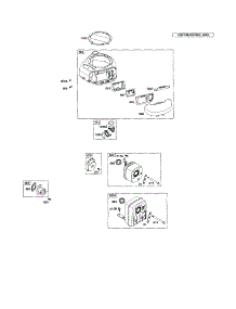 Muffler / Blower Housing parts for Briggs & Stratton Lawn & Garden Engine 219800 (0113-0421) from AppliancePartsPros.com