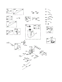 Fuel Tank / Control Bracket parts for Briggs & Stratton Lawn & Garden Engine 219800 (0113-0421) from AppliancePartsPros.com