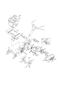 Engine / Tines parts for Mtd Front-Tine Tiller 21A-34M8799 from AppliancePartsPros.com
