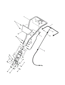 Handlebar / Cable parts for Troy-Bilt Rear-Tine Tiller 21A-634B063 from AppliancePartsPros.com