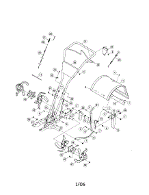 Tine Hood / Handlebar parts for Troy-Bilt Rear-Tine Tiller 21A-643C711 from AppliancePartsPros.com