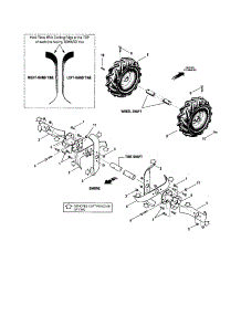 Wheel Shaft / Tine Shaft parts for Troy-Bilt Rear-Tine Tiller 21A-644H766 from AppliancePartsPros.com