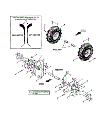 Single Tines / Wheels / Tires parts for Troy-Bilt Rear-Tine Tiller 21A-645A063 from AppliancePartsPros.com