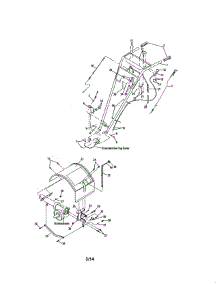 Handles / Tine Hood parts for Troy-Bilt Rear-Tine Tiller 21A-662G766 from AppliancePartsPros.com