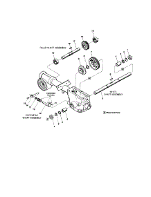 Wheel, Eccentric And Tiller Shafts parts for Troy-Bilt Rear-Tine Tiller 21A-664D063 from AppliancePartsPros.com