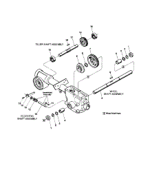 Wheel Shaft  /  Tiller Shaft parts for Troy-Bilt Rear-Tine Tiller 21A-675B766 from AppliancePartsPros.com