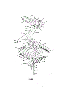 Handle & Tine Shield parts for Mtd Rear-Tine Tiller 21AA412A000 from AppliancePartsPros.com