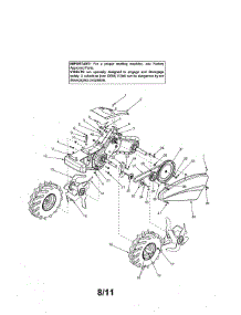 Wheels / Tine parts for Mtd Rear-Tine Tiller 21AA414A729 from AppliancePartsPros.com