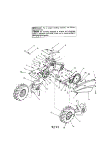 Tine / Wheels parts for Mtd Rear-Tine Tiller 21AA415A731 from AppliancePartsPros.com