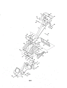 Handle & Tine Shield parts for Mtd Rear-Tine Tiller 21AA45M5031 from AppliancePartsPros.com