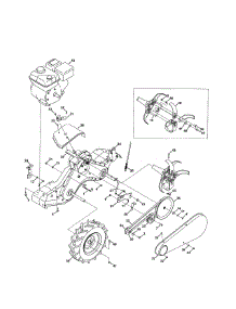 Engine / Tines / Wheels parts for Mtd Rear-Tine Tiller 21AA45M5099 from AppliancePartsPros.com