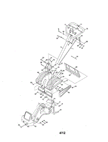 Handle / Tine Shield parts for Mtd Rear-Tine Tiller 21AB45M5099 from AppliancePartsPros.com