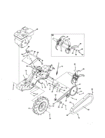 Engine / Tine / Wheel parts for Mtd Rear-Tine Tiller 21AB47M6099 from AppliancePartsPros.com