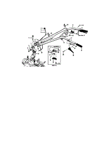 Handlbar Assembly parts for Troy-Bilt Rear-Tine Tiller 21AE686N063 from AppliancePartsPros.com