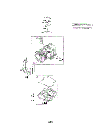 Cylinder / Sump parts for Briggs & Stratton Lawn & Garden Engine 21B800 (0236-0448) from AppliancePartsPros.com
