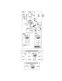 Carburetor parts for Briggs & Stratton Lawn & Garden Engine 21B800 (0236-0448) from AppliancePartsPros.com