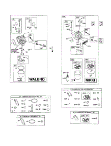 Carburetor parts for Briggs & Stratton Lawn & Garden Engine 21B900 (0015-0195) from AppliancePartsPros.com