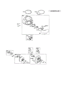 Blower Housing / Muffler parts for Briggs & Stratton Lawn & Garden Engine 21B900 (0015-0195) from AppliancePartsPros.com