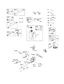 Fuel Tank / Control Bracket parts for Briggs & Stratton Lawn & Garden Engine 21B900 (0015-0195) from AppliancePartsPros.com