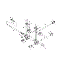 Transmission parts for Troy-Bilt Rear-Tine Tiller 21C-64M1066 from AppliancePartsPros.com