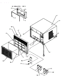 Front & Outer Case Assembly parts for Amana Room Air Conditioner 21QZ33RB-P1201001R from AppliancePartsPros.com