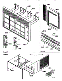 Front / Outer Case parts for Amana Room Air Conditioner 21QZ33RC-P12099036R from AppliancePartsPros.com