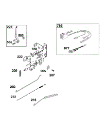 Controls parts for Briggs & Stratton Lawn & Garden Engine 21R707-0145-G1 from AppliancePartsPros.com