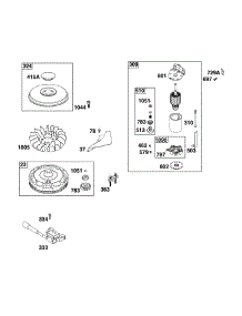 Flywheel / Ignition / Starter parts for Briggs & Stratton Lawn & Garden Engine 21R707-0145-G1 from AppliancePartsPros.com