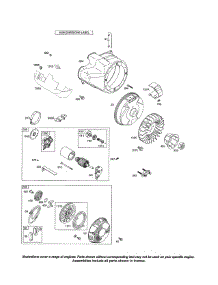 Starter Motor / Rewind Starter parts for Briggs & Stratton Lawn & Garden Engine 21T200 (0110-0116) from AppliancePartsPros.com