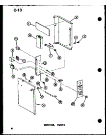 Control Parts (Es213-2Mk / P67535-3R) (218-3Mk / P67535-4R) (218-3K / P67535-5R) (218-5K / P67535-6R) parts for Amana Room Air Conditioner 220-3SPK/P55417-78R from AppliancePartsPros.com